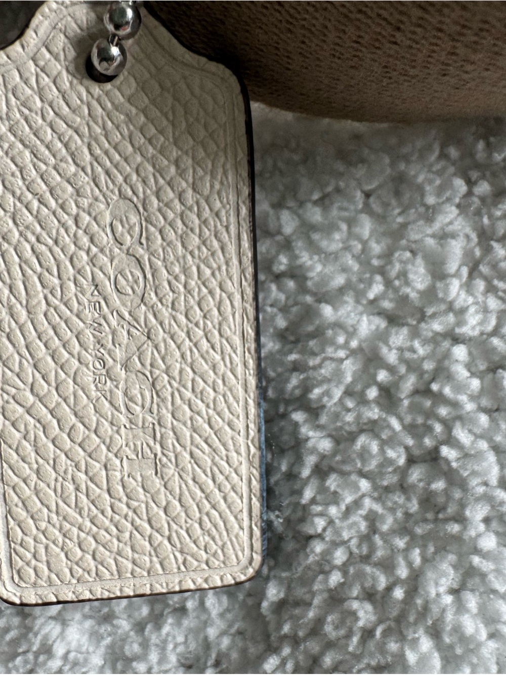 Coach Cream Leather Crossbody Belt Bag - Picture 3 of 7